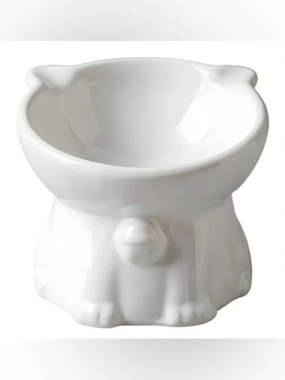Ceramic Elevated Cat Bowl